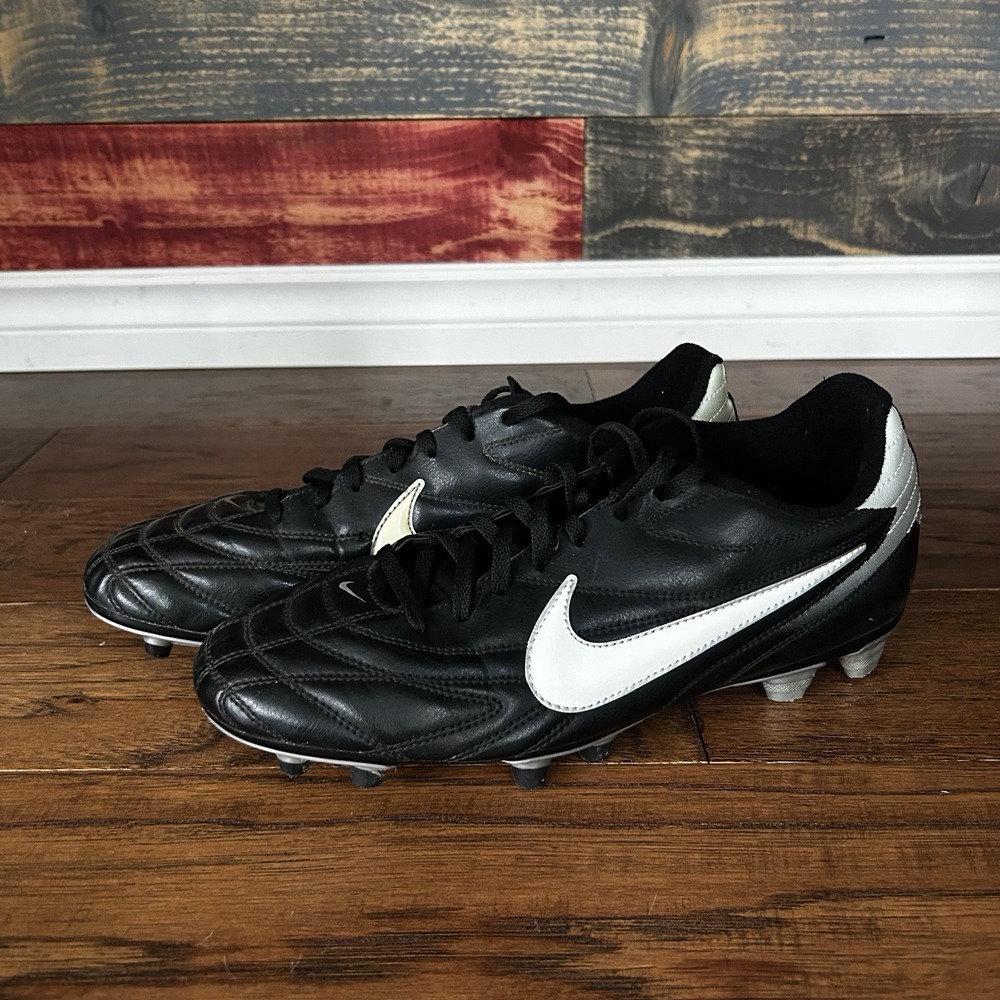Nike Premier III FG Soccer Cleats Black White 442467010 Men's 11 US Leather